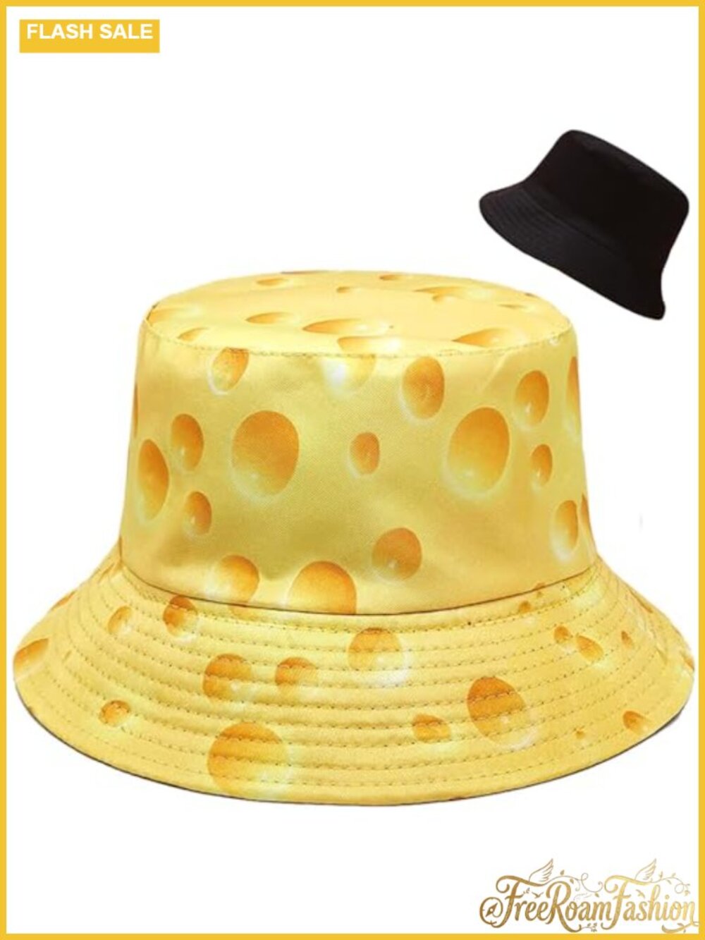 Reversible Polyester Bucket Hat Packable Sun Protection Unisex Beach